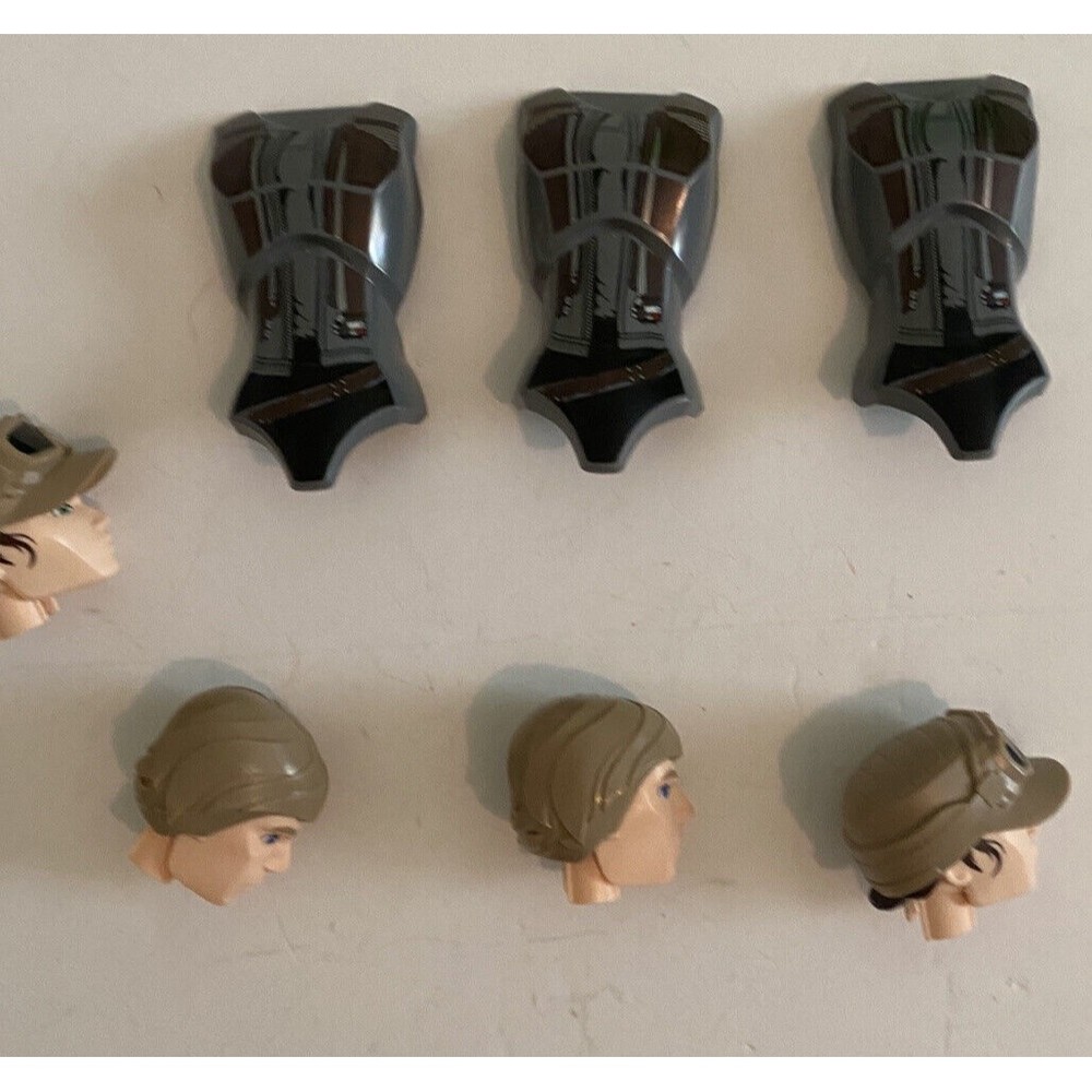 Retired LEGO Star Wars Sergeant Jyn Erso 75119 Parts Luke Skywalker 75110 Head